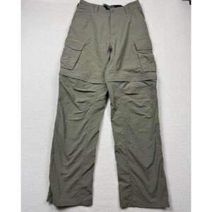 REI Convertible Cargo Pants Zip-Off Green Hiking Nylon M 32L Outdoor Utility‎